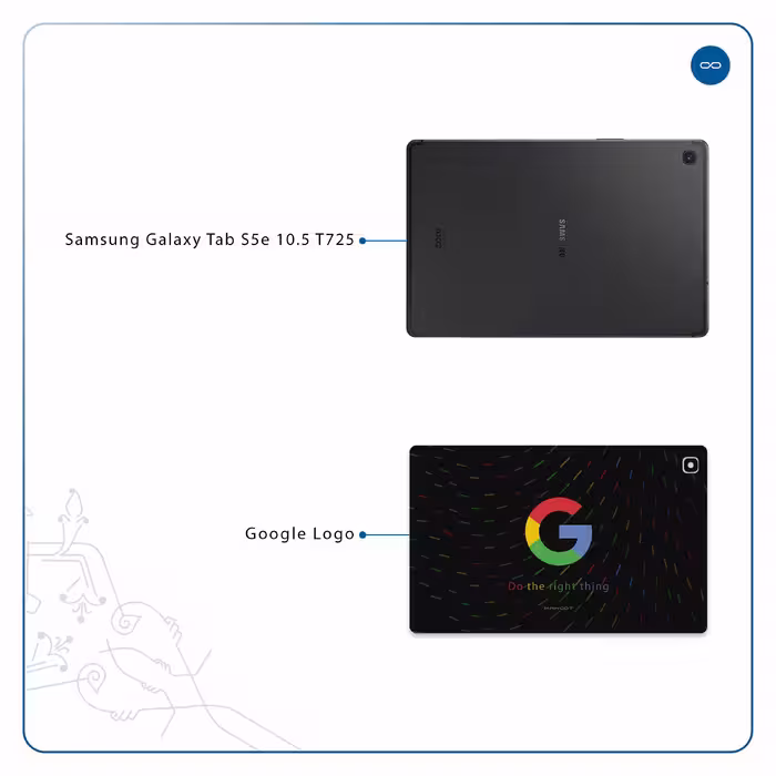 برچسب پوششی ماهوت مدل Google-Logo مناسب برای تبلت سامسونگ Galaxy Tab S5e 10.5 2019 T725