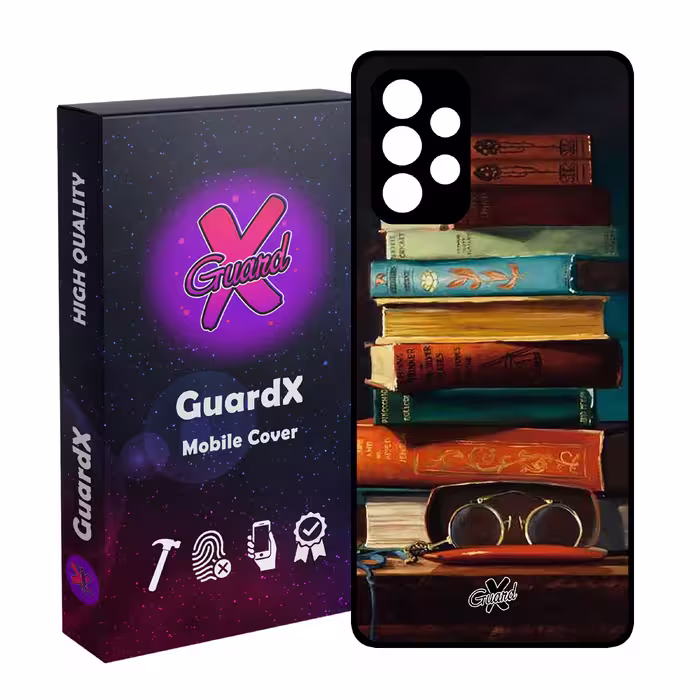 کاور گارد ایکس طرح کتاب مدل Glass10299 مناسب برای گوشی موبایل سامسونگ Galaxy A52s