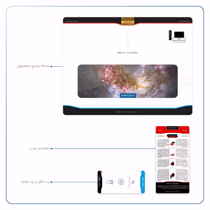 برچسب پوششی ماهوت مدل Universe-by-NASA-5 مناسب برای تبلت اپل iPad Pro 12.9 (GEN 3) 2018 A1876