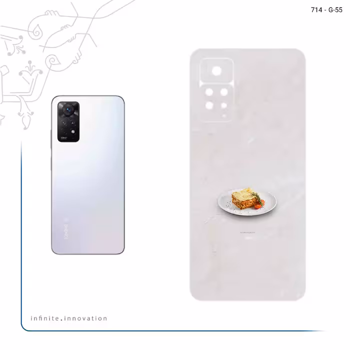 برچسب پوششی ماهوت مدل Lasagne مناسب برای گوشی موبایل شیائومی Redmi Note 11 Pro Plus 5G (India)