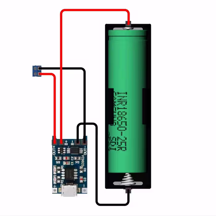 ماژول شارژر باتری  مدل TP- 4056 Micro USB
