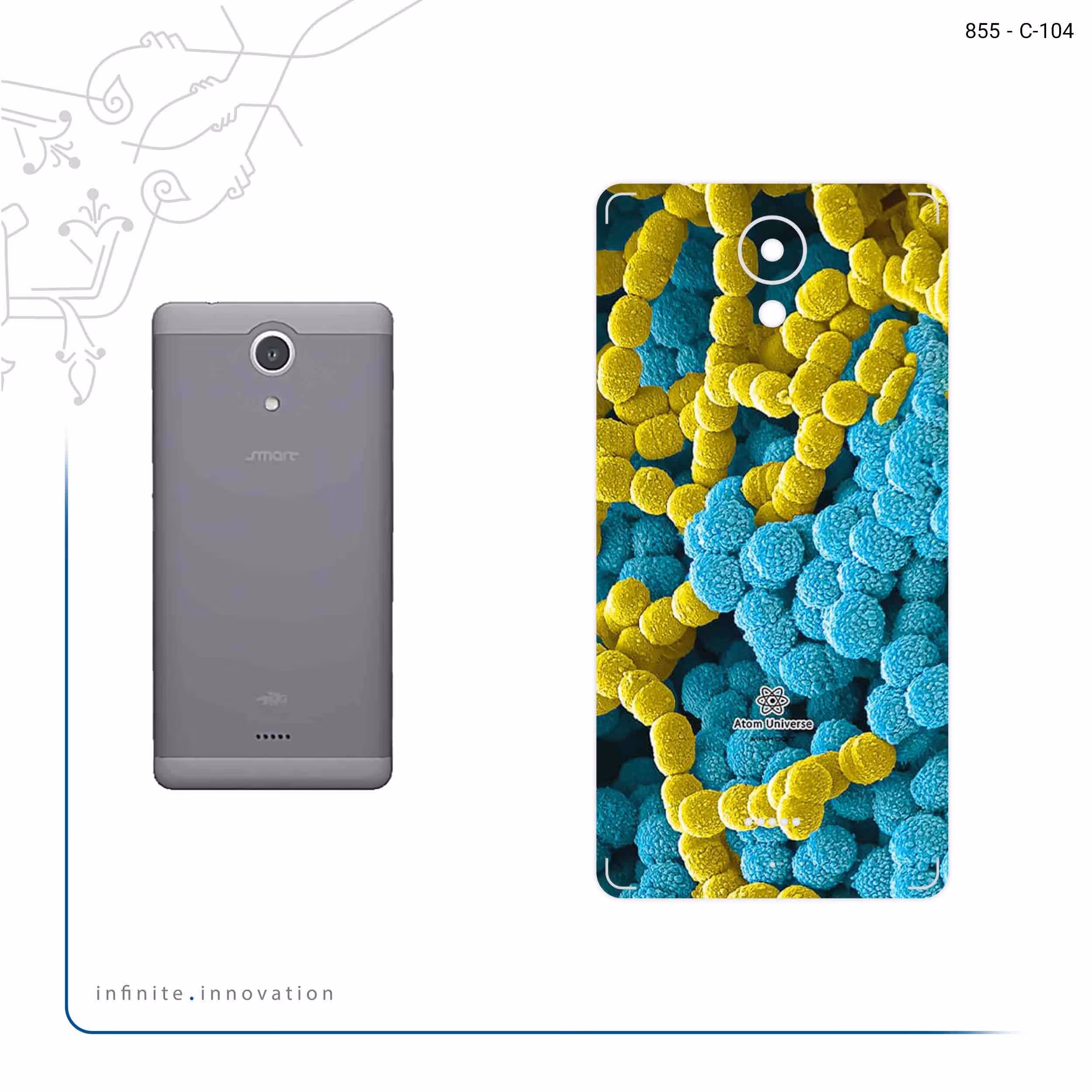 برچسب پوششی ماهوت مدل Atom Universe 1 مناسب برای گوشی موبایل اسمارت Art Lite