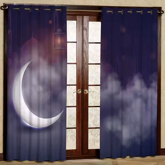 پرده مدل پانچی کد 6536 سایز 280x140 سانتی متر