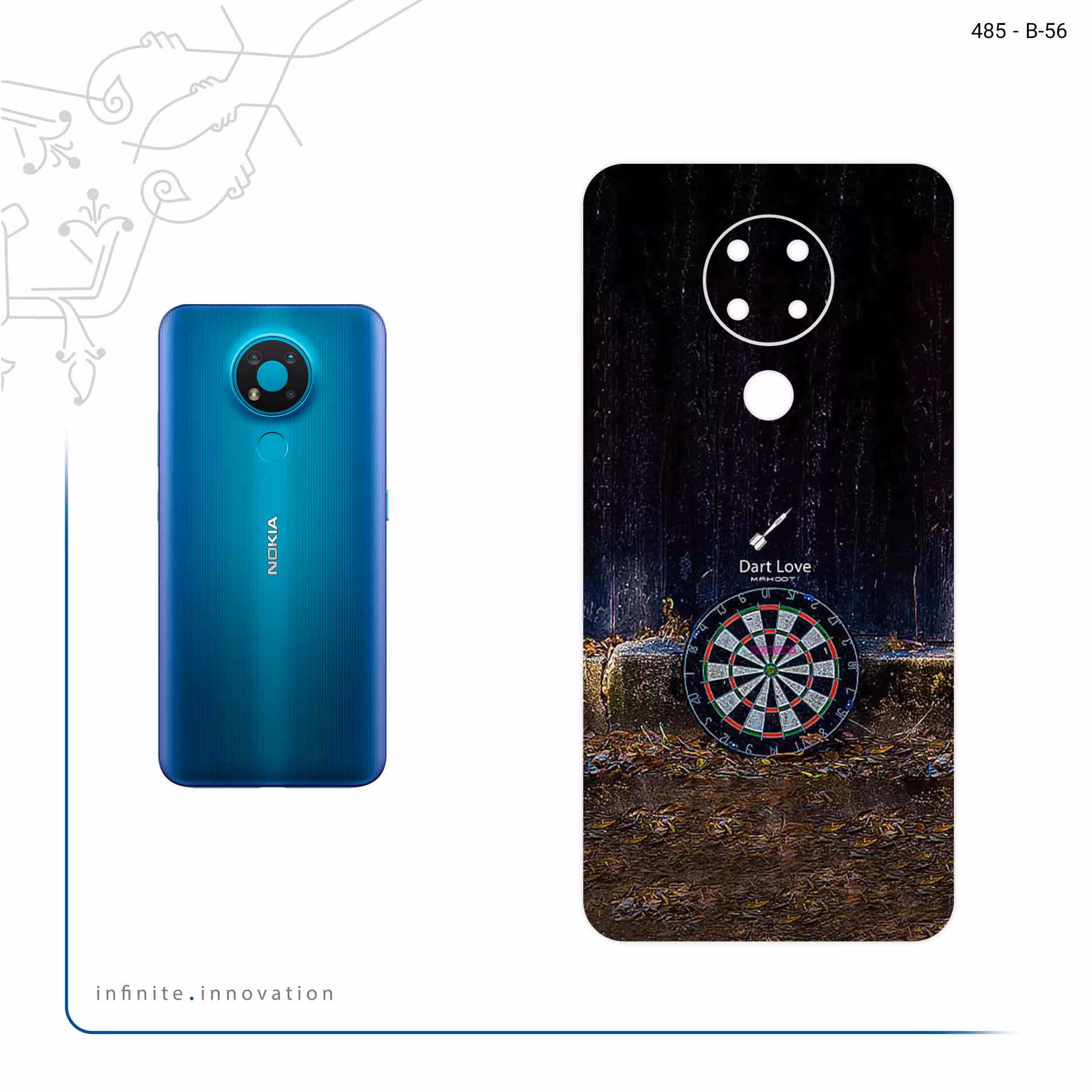 برچسب پوششی ماهوت مدل Dart مناسب برای گوشی موبایل نوکیا 3.4