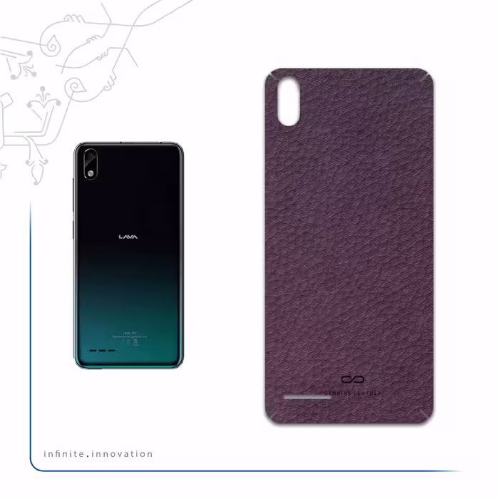 برچسب پوششی ماهوت مدل Purple-Leather مناسب برای گوشی موبایل لاوا Z51