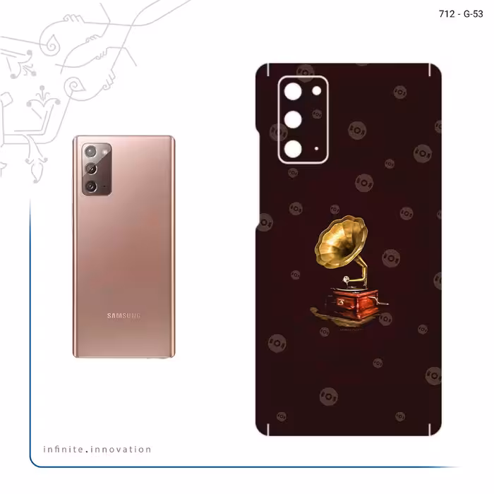 برچسب پوششی ماهوت مدل Gramophone Nostalgia مناسب برای گوشی موبایل سامسونگ Galaxy Note 20