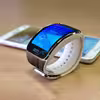 برچسب ماهوت طرح Dark_Walnut_Wood مناسب برای ساعت هوشمند سامسونگ Galaxy Gear S