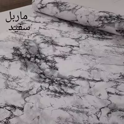 سرویس ملحفه مدل کشدوز niki04.25 طرح ماربل کد 120 یک نفره دو تکه