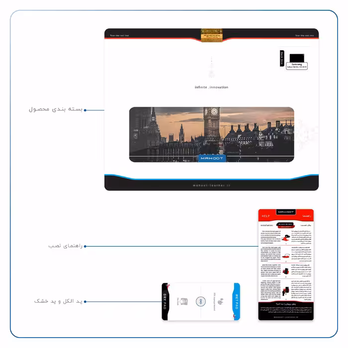 برچسب پوششی ماهوت مدل London City مناسب برای تبلت سامسونگ Galaxy Tab S5e 10.5 2019 T725