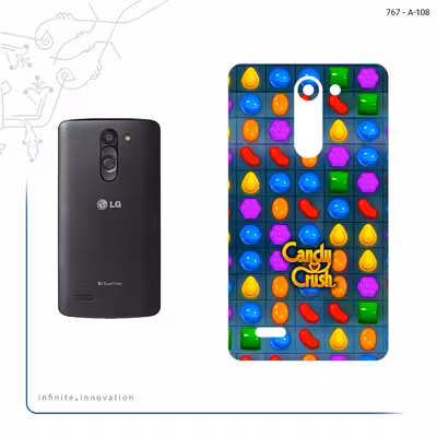 برچسب پوششی ماهوت مدل Candy Crush Game Series مناسب برای گوشی موبایل ال جی L Bello