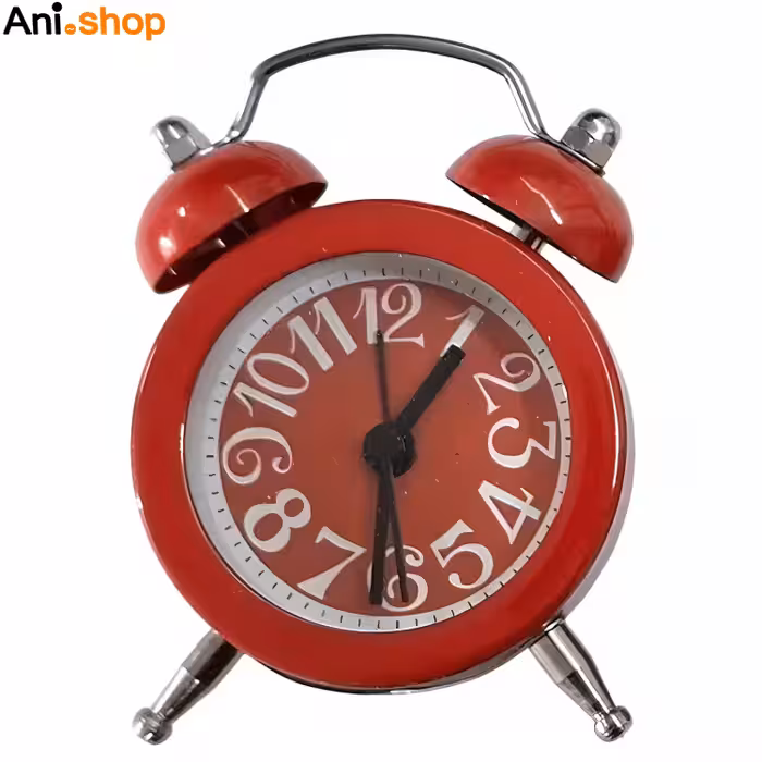 ساعت زنگی رومیزی فلزی