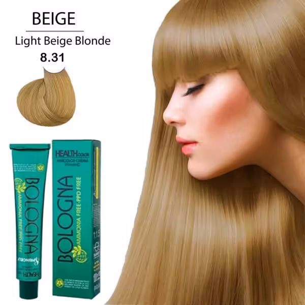 رنگ مو بلونیا بدون امونیاک 100 میلی لیتر  8/31 Bologna Ammonia-free hair color 100 ml