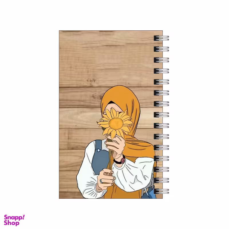 دفترچه یادداشت مدل to do list طرح دختر و گل آفتابگردان کد 3261326