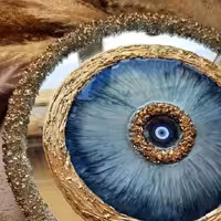 تابلو دکوراتیو آینه چشم نظر