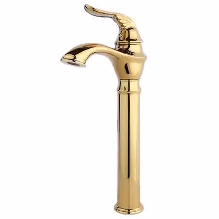 شیر روشویی راسان پایه بلند مدل پریمو طلایی