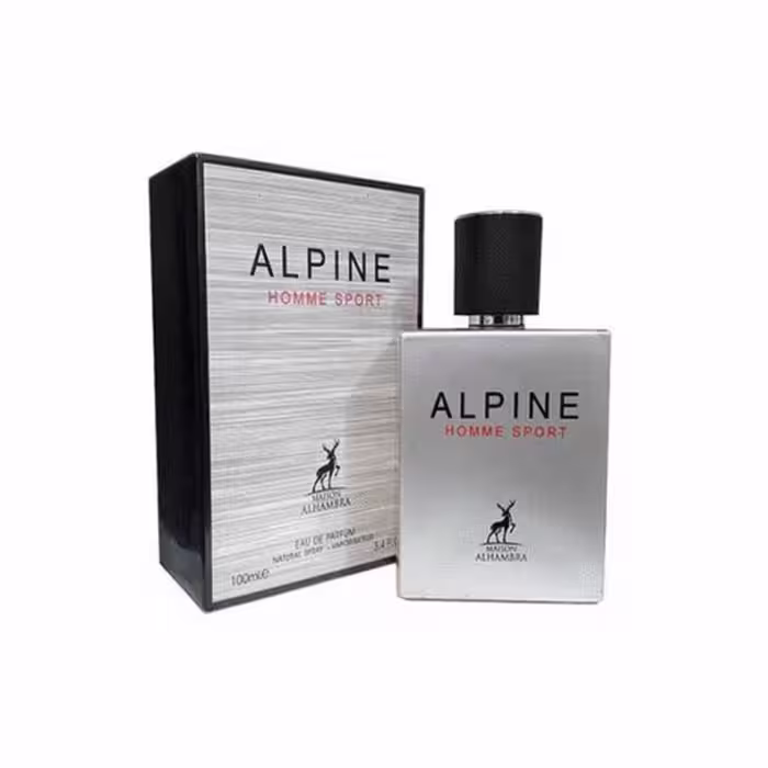 عطر ادکلن الحمبرا مدل آلپاین هوم اسپرت با رایحه شنل الور هوم اسپرت alpine alhambra