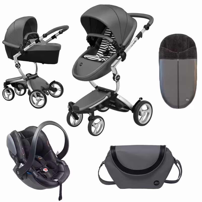 ست کالسکه Mima Xari-cool grey