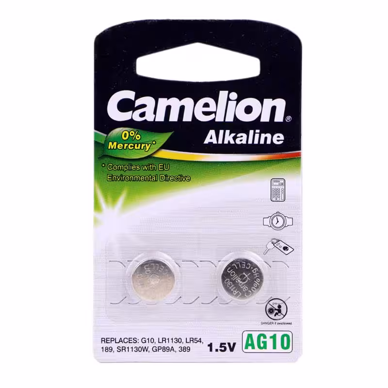 باتری سکه ای Camelion Alkaline AG10 بسته 2 عددی