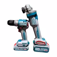 پک دوقلو دریل و سنگ فرز شارژی توتال TCKLI20273 براشلس
