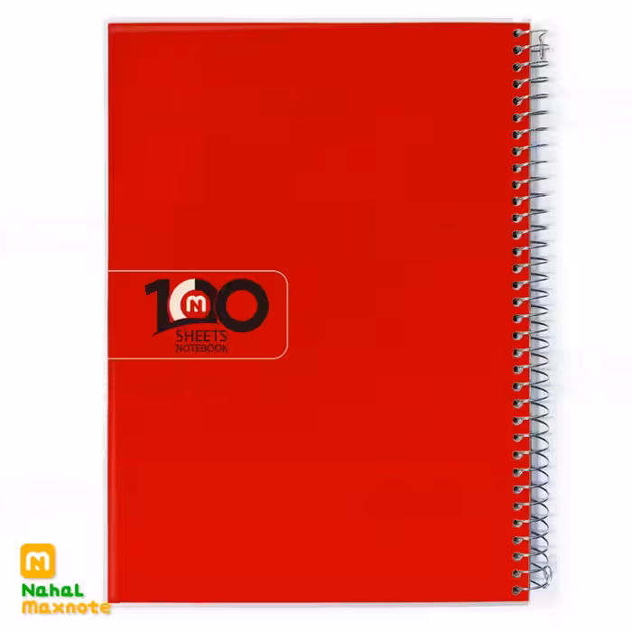 دفتر 100 برگ سیمی طلقی تک رنگ کد 3115.طرح 4