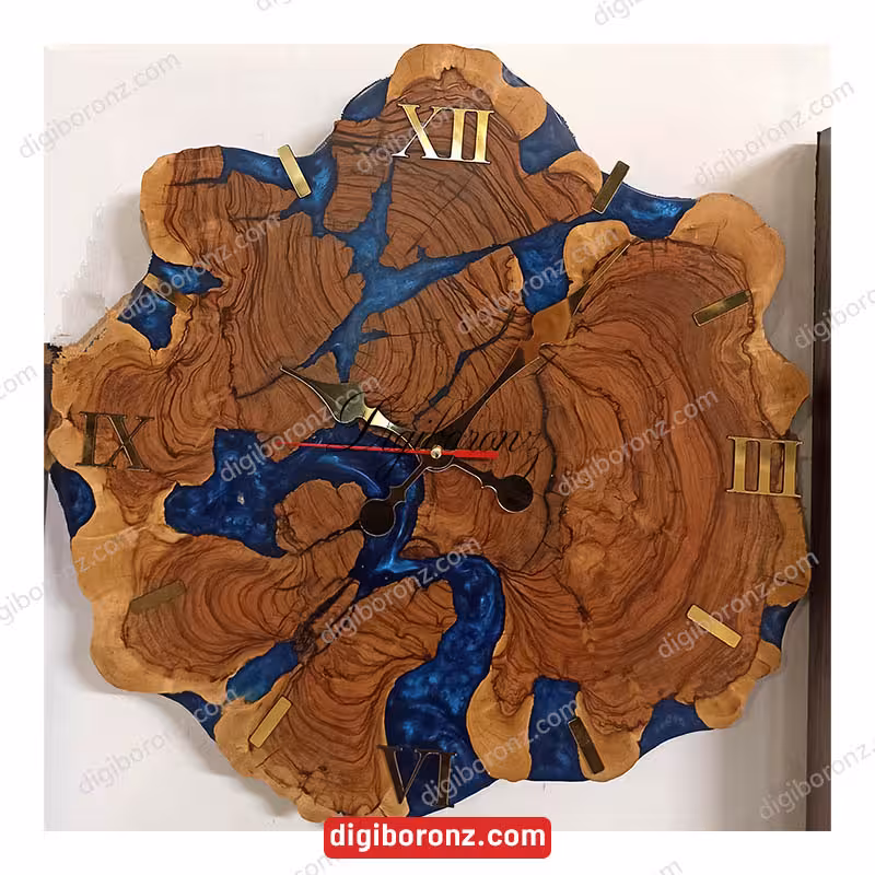 ساعت روستیک زیتون بدون فرم