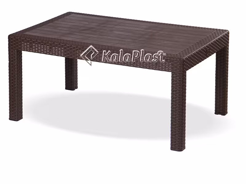 میز جلو مبلی حصیری مستطیل کد 421