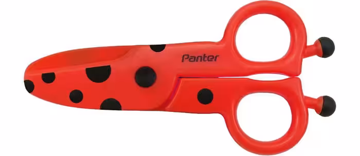 قیچی کودک پنتر/ سری جنگل کد S 105 ( مدل کفشدوزک)