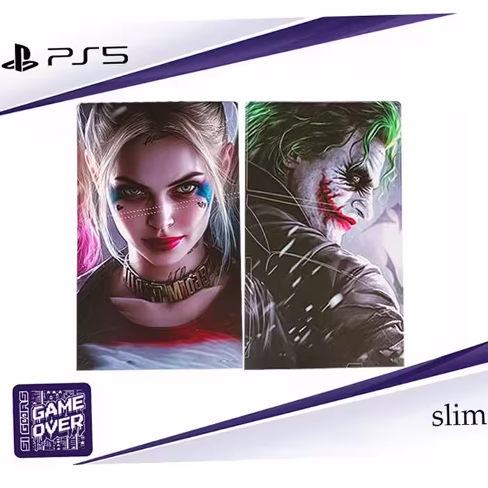 برچسب کنسول PS5 SLIM (GO) جوکر و هارلی کوئین