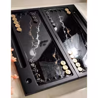 تخته نرد رزین طرح مرمر کد a150005