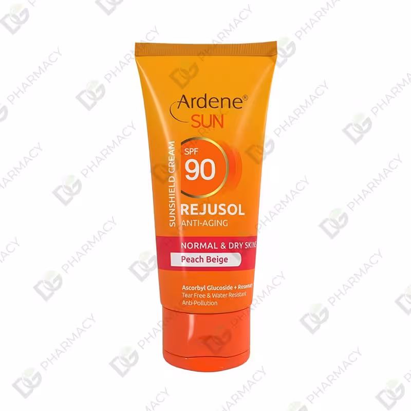 کرم ضد آفتاب SPF90 ضد چروک پوست معمولی و خشک رنگی بژ روشن دیجی فارماسی