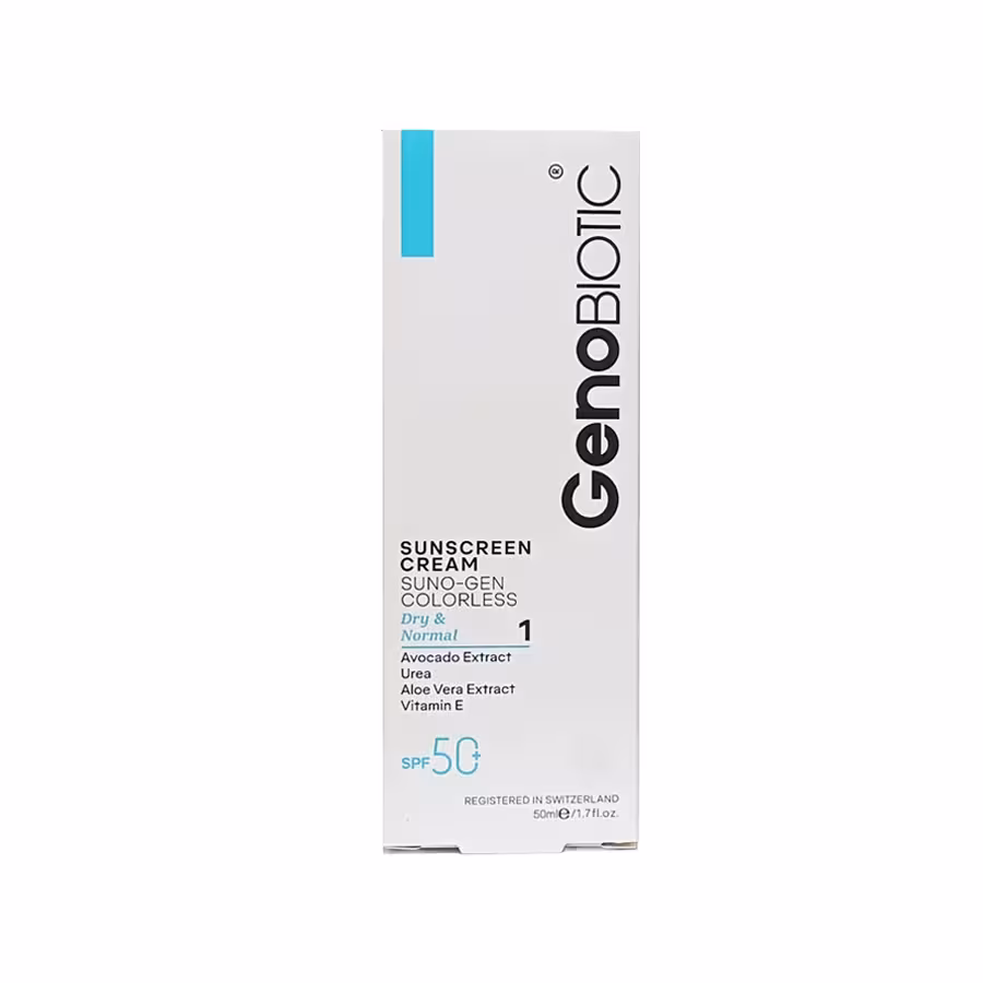 قیمت و خرید کرم ضد آفتاب ژنوبایوتیک SPF50 مناسب پوست های خشک