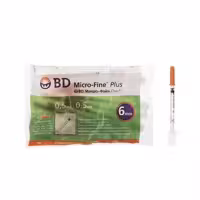 سرنگ انسولین بی دی مدل micro-fine plus حجم 0.5 میلی لیتر بسته 10 عددی