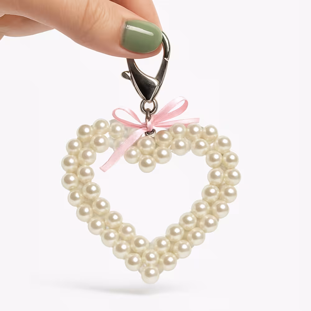 جاکلیدی قلب مرواریدی