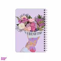 دفترچه یادداشت بامبیلیپ مدل چوبی طرح دسته گل کد 1346029