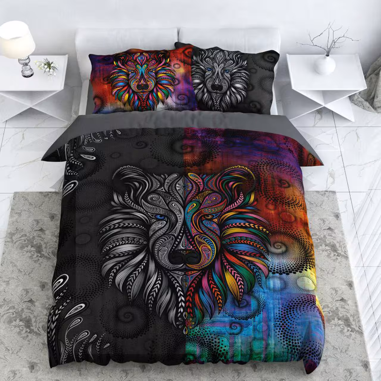 سرویس لحاف روتختی ترکسان یک نفره 4 تیکه کد D132