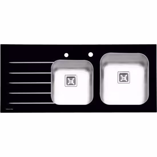 سینک شیشه ای توکار پرنیان مدل PS 4104