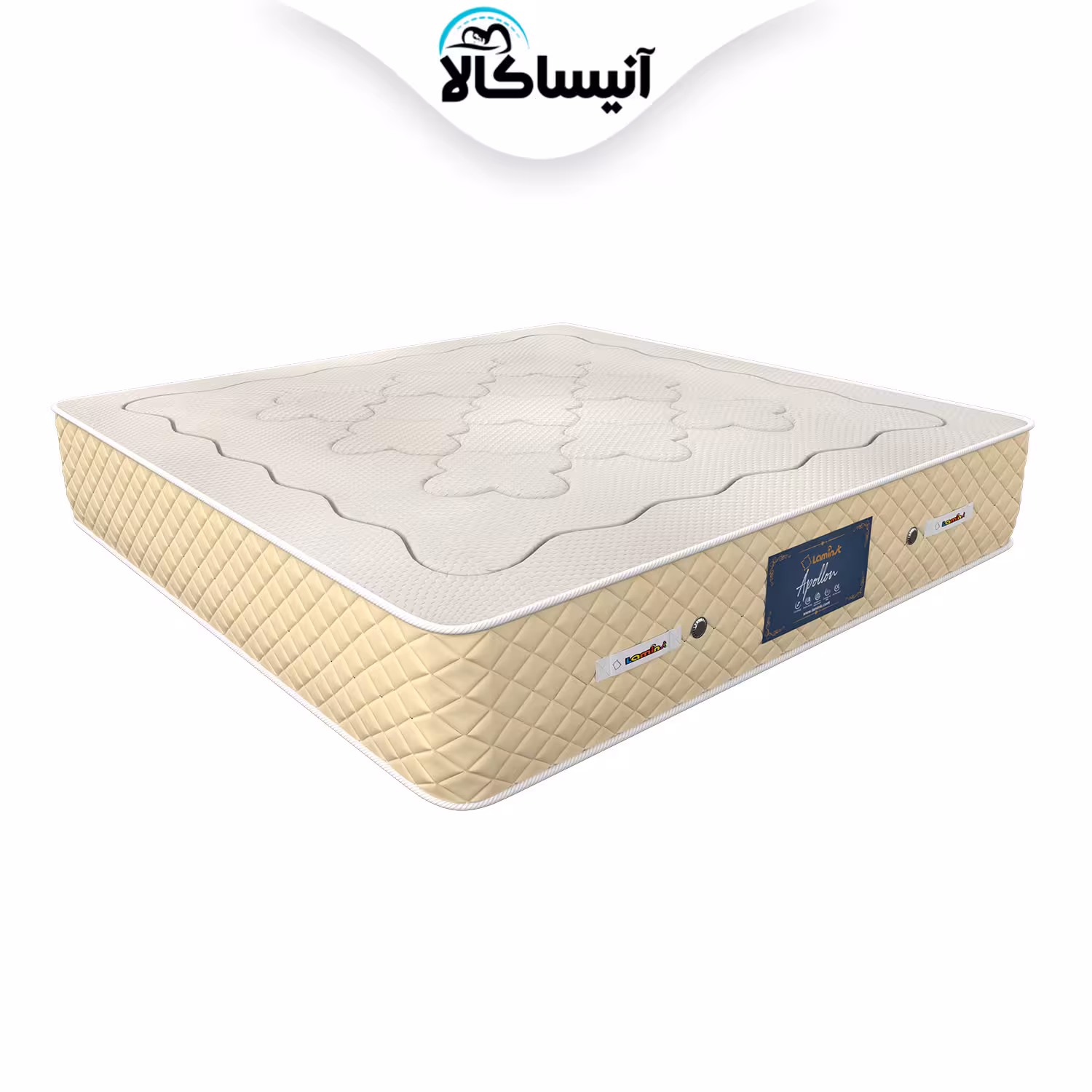 تشک یک نفره لمینیک مدل طبی فنری آپولون سایز 200 × 90 سانتی متر