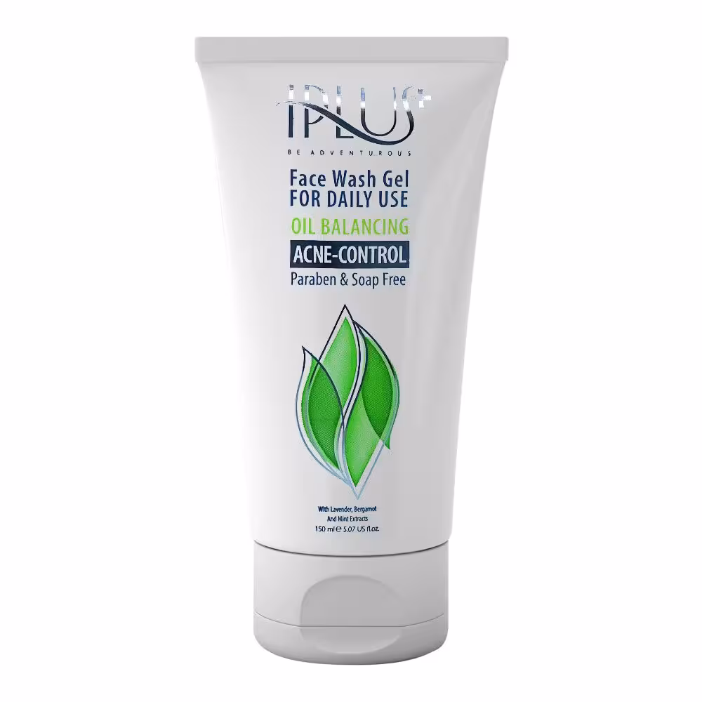 ژل شستشوی صورت برای پوست های چرب و جوش دار آی پلاس حجم 150 میلی لیتر