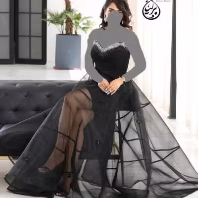 پیراهن مهمانی زنانه تور مدل ژانت