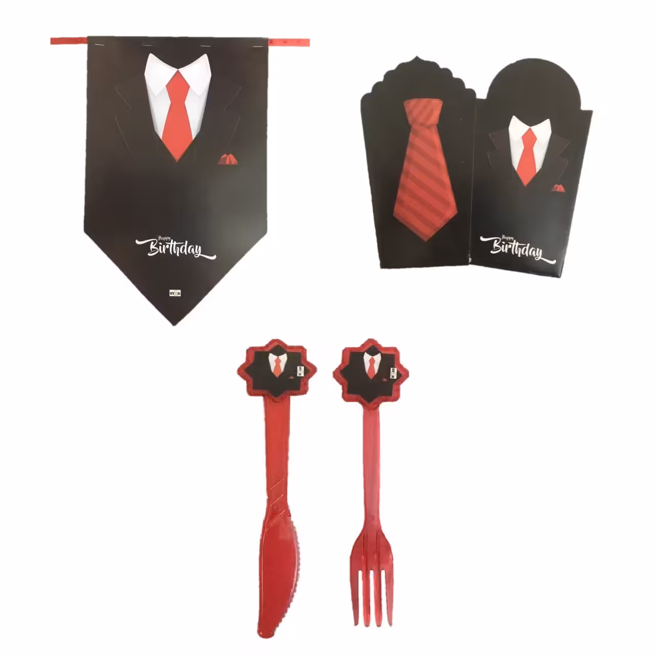 مجموعه 31 عددی تم تولد طرح کراوات