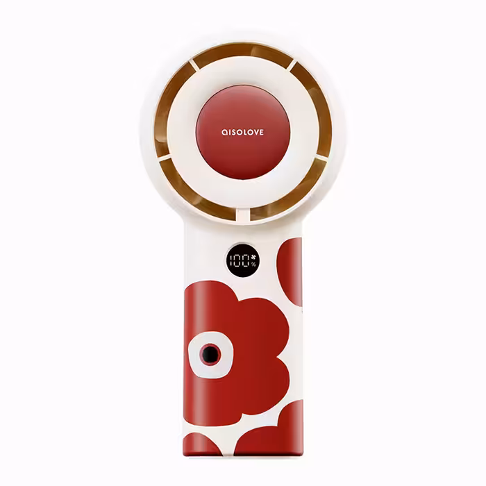 پنکه شارژی ای آی سو لاو مدل F16 Red Flower | چاوه