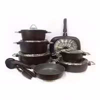 سرویس قابلمه یونیک مونیخ زرشکی 16 پارچه UN-7652