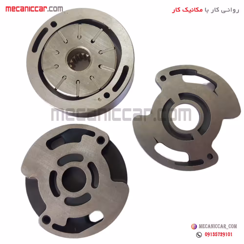 اسیابک پمپ هیدرولیک (پشت گرد) کامل (ماه و ستاره) پژو 206 و 405 طهران پارت