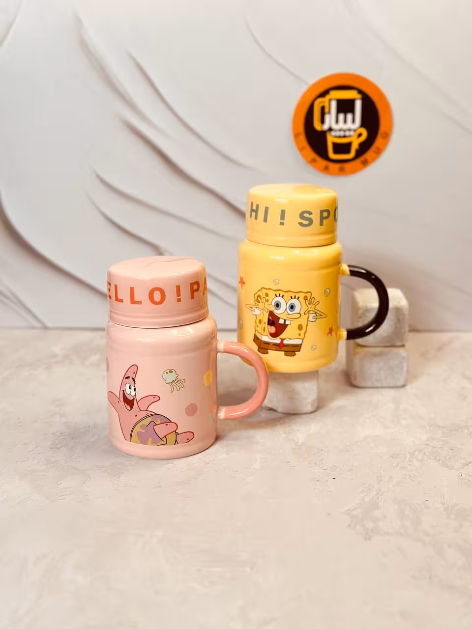 ماگ سرامیکی فانتزی طرح باب اسفنجی و پاتریک کد 9326