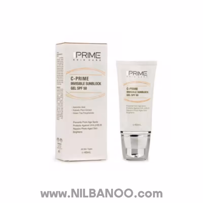 ژل ضدآفتاب حاوی ویتامین SPF 50 C پرایم 40میل