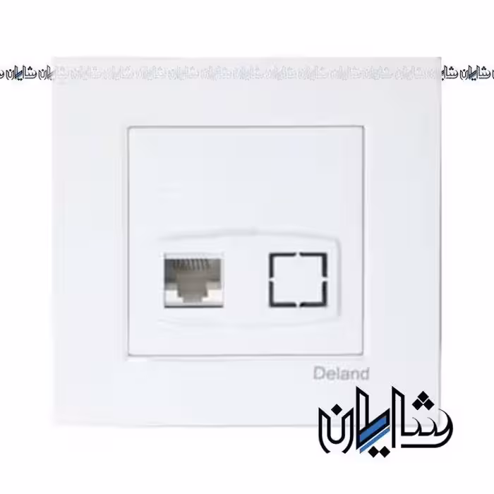 تک سوکت تلفن دوخط دلند مدل آسا پلکسی سفید