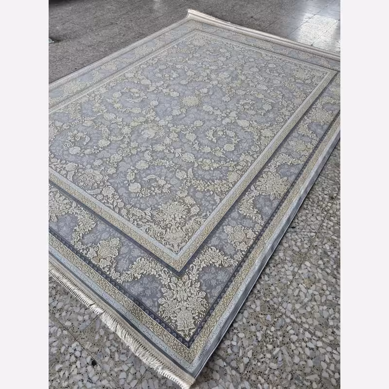 فرش ماشینی کاشان1200شانه 12متری طرح رستا دلفینی(باارسال رایگان)