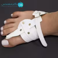 مجموعه اسپلنت هالوکس والگوس پای راست با لا انگشتی سیلیکونی سما طب کد6027