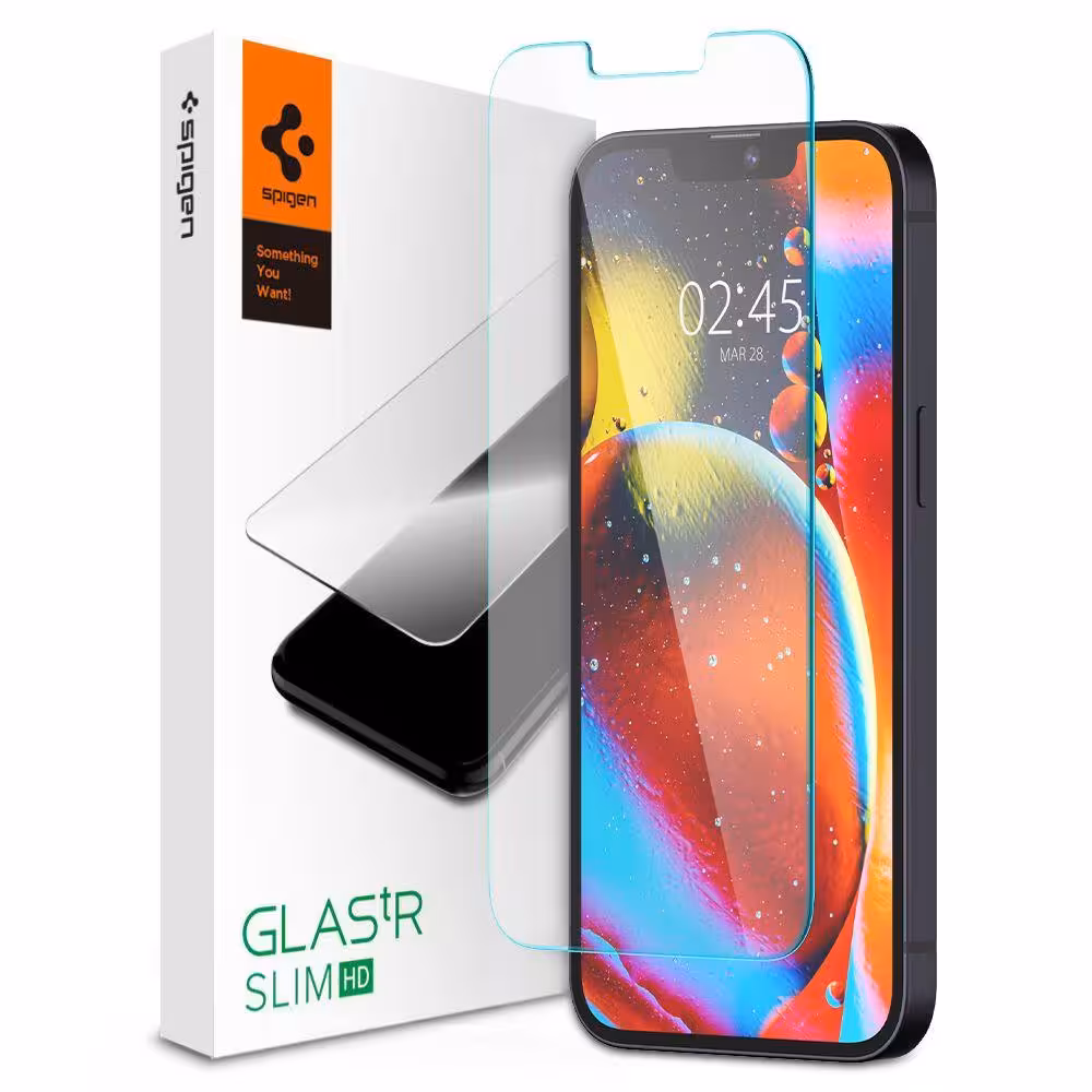 گلس اسپیگن آیفون 13 پرو مکس Spigen Glas.tR SLIM HD iPhone 13 Pro Max