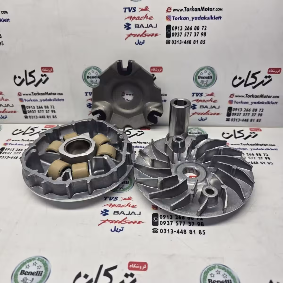 پولی ( فولی ) مقابل کلاچ جلو موتور طرح کلیک رادیات دار کامل